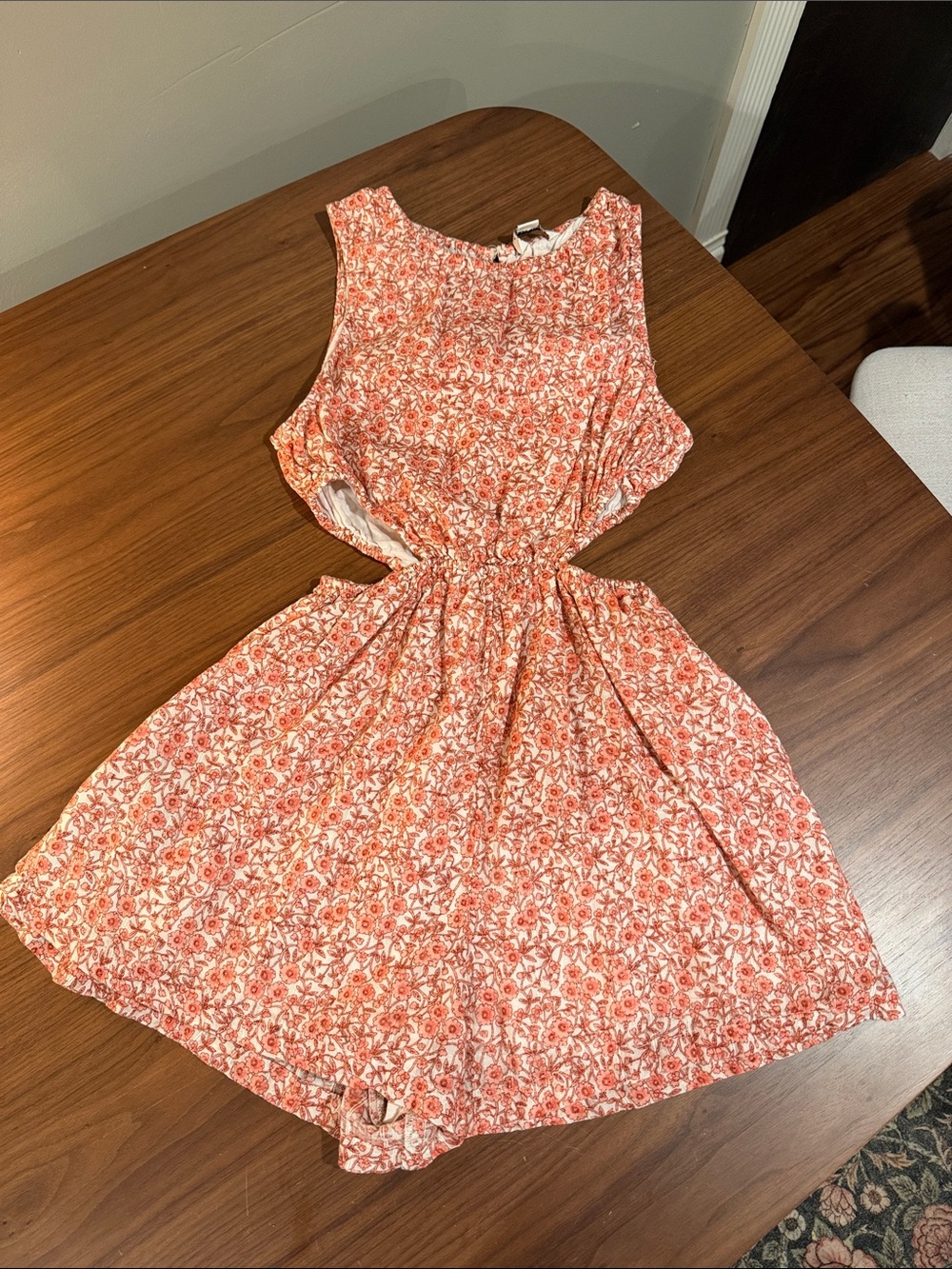 American Eagle Pink Floral Romper
